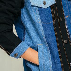 Chaqueta vaquera para hombre de alta calidad OEM al por mayor, ropa de moda de invierno lavable personalizada con lana y material de tela - Product Image 5