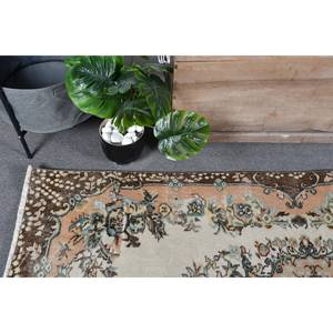 พรมปูพื้นผืนใหญ่สไตล์คลาสสิกสไตล์ตุรกีโบราณ3.8 x 6.6ft ผ้าขนหญ้าทะเลสีน้ำตาลเบจพรมรองในห้อง - Product Image 5