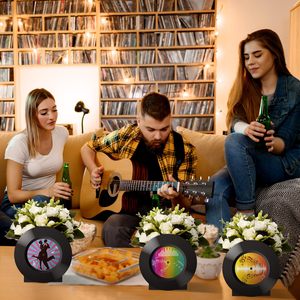 Cajas de flores de registro de <span class=keywords><strong>los</strong></span> años 50 para mesa, caja de música Retro, centros de mesa, Rock Roll 1950s 80s 90s, decoración de fiesta de cumpleaños <span class=keywords><strong>musical</strong></span> - Product Image 4