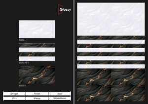 Carreaux muraux en céramique 300x600mm pour salle de bain et cuisine, finition brillante, mate, effet sucre, design mural intérieur luxueux, exportation mondiale - Product Image 3