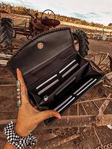 High Quality Leather Wallet Hand Tooling <b>Messenger</b> <b>Bag</b> At Best Price <b>Women</b> Accessories Fur Leather Western Wallet - Product Image 3