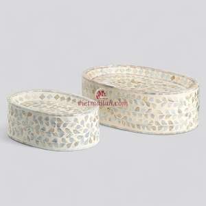 Base para Pastel Hecha a Mano con Núcleo de Bambú y Madreperla, Ecológica, para Exhibición de Postres de Ramadán Iftar y Decoración de Mesa, de Vietnam - Product Image 3