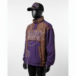 แจ็กเก็ตกันลมผ้าไนล่อนสำหรับผู้ชายดีไซน์หลากสีพร้อมปักโลโก้ตามสั่ง - Product Image 4