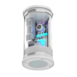 Boîtier PC ALSEYE Cylindrical Design 360-Degree Panorama MICRO ATX/ITX, couleur noire, FC01-Pro-B, compatible avec refroidissement liquide 360. - Product Image 6