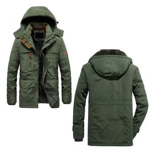 Veste parka matelassée pour homme de couleur vert foncé, nouvelle conception 2025, imperméable, hiver, super qualité, veste parka pour homme pour l'hiver - Product Image 6