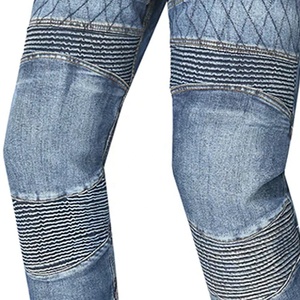 กางเกงป้องกันรถจักรยานยนต์ไซส์พิเศษระบายอากาศของผู้ชายพร้อมแผ่นเกราะแบบถอดได้และสำหรับผ้าเสริมแรงยืดพอดี - Product Image 5