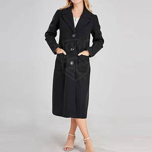 Abrigo Largo de Invierno Informal para Mujer, Diseño Personalizado Más Popular, Hecho de Algodón/Poliéster, Abrigo de Moda - Product Image 4