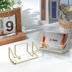 Sleek Black Wire Business <b>Card</b> Stand for Office Desk Display Durable <b>Metal</b> Organizer Set Ideal for Professionals and Businesses - Product Image 4