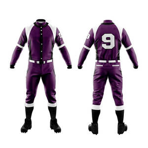 OEM al por mayor 100% poliéster uniformes de béisbol Diseña tus propios uniformes de béisbol y sóftbol para los hombres Jersey y pantalón conjunto - Product Image 6