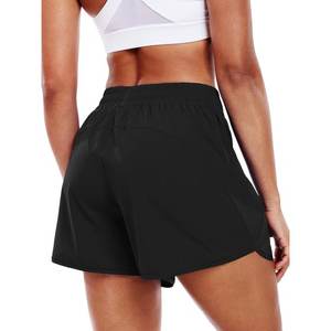 Shorts de sport Bermuda pour femmes - Respirant, séchage rapide, taille élastique pour le yoga, la course à pied avec poche latérale - Product Image 5
