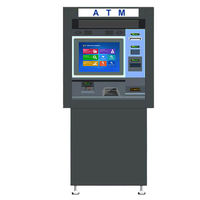 Dépôt en espèces en libre-service Distributeur de billets ATM Paiement de factures en libre-service Kiosque Mur à travers recycleur d'argent Crypto Atm Machine