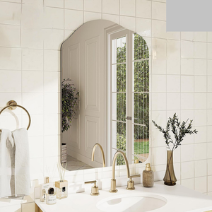 Miroir en métal artisanal de forme florale, finition dorée antique, cadre de miroir en résine moderne, décoration d'intérieur unique, sculpture Art Déco - Product Image 4