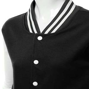 Vêtements pour femmes vestes universitaires nouveauté hiver Letterman vestes Baseball femmes manteaux respirant Logo personnalisé vestes en laine - Product Image 4