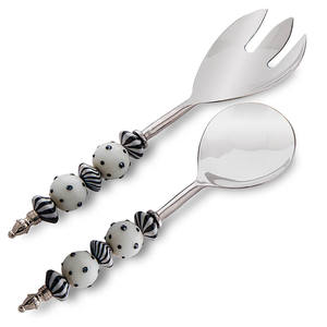 High Grade 304 SS Food Grade Stainless Steel Big Table Dinner Salad Serving Dinnerware Cutlery Serving Salad <b>Soup</b> <b>Spoon</b> & Fork - Product Image 6