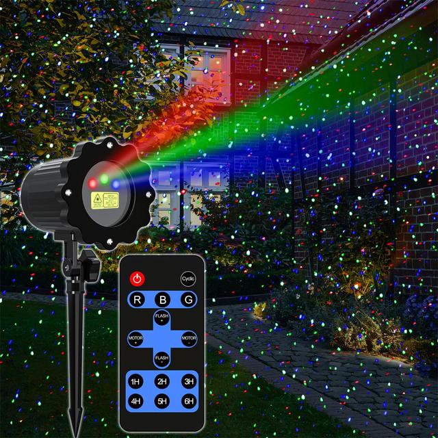 Remote Control Outdoor Dynamic Stage Light Starry Sky Laser Projection Light Waterproof Red Green Blue Starry Sky Laser Light