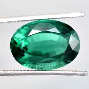 Émeraude zambienne facettée de qualité supérieure 100% naturelle, véritable œil de chat ciré/encollé, certifiée par un tiers, pierre en vrac pour la fabrication de bijoux - Product Image 1