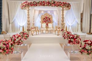 รัฐราชสถานจัดงานแต่งงาน Mandap แบบดั้งเดิมไฟเบอร์แกะสลักชุดแต่งงาน Mandap ที่แตกต่างกันแกะสลัก Mandaps ผู้ผลิต - Product Image 2