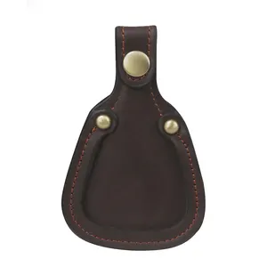 New Arrival Latest Custom Logo Brown Genuine Leather Toe Protector Pad Barrel Rest Hunting Wholesale Pad