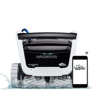 VENTES FLASH : Nettoyeur de piscine robotisé Dolphin Explorer E70 avec chariot et Wifi - Product Image 1