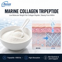 Collagène Marin Tripeptide en Poudre, Peptide de Collagène de Poisson pour Boissons, Gummies, Capsules et Comprimés de Beauté