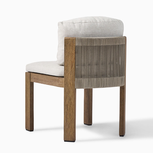 Sillas de Oficina Modernas con Estructura de Madera de Teca, Función de Refrigeración, Espuma Gruesa y Tela Suave, para Comedor - Product Image 3