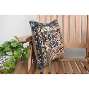 Luxury Bohemian Patchwork Kilim Pillow 14x14 Inch Brown Wool <b>Cushion</b> Woven Vintage <b>Fluffy</b> for Living Bedding Christmas Decor - Product Image 2