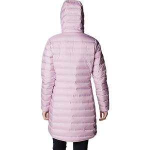 Veste matelassée longue en tricot brillant pour femmes, chaude, imperméable, coupe-vent, rembourrée de coton, vêtements d'extérieur streetwear, sport d'hiver - Product Image 2