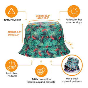 ขายส่งหมวกบักเก็ตสีทึบสบาย ๆ ฤดูร้อนสําหรับ unisex และผู้ใหญ่หมวกคุณภาพดีคุณภาพสูง - Product Image 2