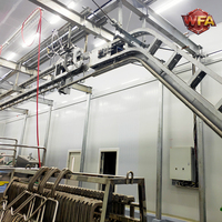 Chaîne de production complète pour l'abattage de porcs, machines d'abattage de porcs, équipement de boucherie porcine, convoyeur de désagrégation pour usine de transformation de viande de porc