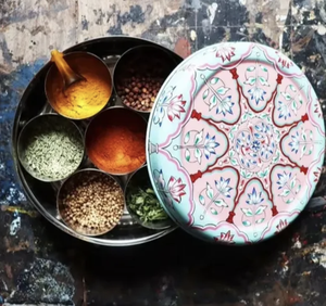 Contenedor de especias Masala Dabba Diseño hecho a mano Latón Metal Caja de especias Proveedor Latón de alta calidad Caja Masala - Product Image 3