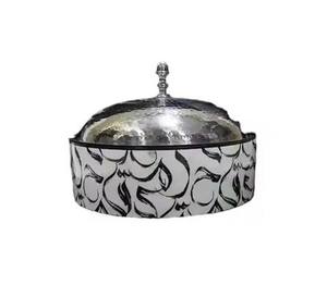 Nuevo DISEÑO DE Oriente Medio Metal acero inoxidable y madre de perla cazuela plato hecho a mano servir comida calentador Hotpot fiesta buffet - Product Image 6