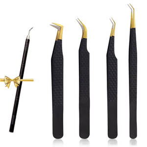 Pinzas para Pestañas de Acero Inoxidable de Alta Calidad con Logotipo Personalizado - Punta Redondeada de Larga Duración, Precio al por Mayor - Product Image 1