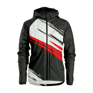 Veste coupe-vent décontractée unisexe à capuche, logo personnalisé, haute qualité, 100% nylon enduit, imperméable, respirante, fermeture éclair - Product Image 1