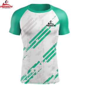 เสื้อยืดกีฬาสำหรับผู้ชายเสื้อยืดผ้าโพลีเอสเตอร์แบบระเหิดแห้งเร็วระบายอากาศได้ดีใส่ได้ทั้งชายและหญิงสำหรับ100% - Product Image 5