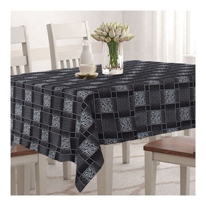 Substantial Black Cotton Powerful Designed Edge Binding 100% Organic Table Cloth Soft Customized Pattern Wholesale Direct Sale - Product Image 6