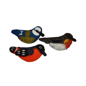 Broche de fieltro de pájaro nuevo hecho a mano 100% calidad de exportación de lana broche hecho a mano para ocasiones de regalo hecho a mano en Nepal - Product Image 2