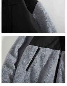 Offre Spéciale hommes de haute qualité 100% Polyester polaire veste Stand hiver formel automne broderie impression coupe ample taille XXL - Product Image 4