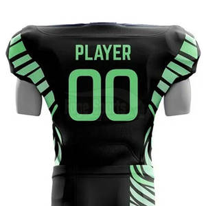 Ropa deportiva cómoda y transpirable de secado rápido, conjuntos de uniformes de fútbol americano para hombres, manga corta de poliéster 100% personalizada - Product Image 5