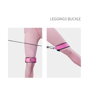 สายรัดข้อเท้าคุณภาพสูงแบบกำหนดเอง ทำจาก PU และนีโอพรีน สำหรับการออกกำลังกายเพื่อความปลอดภัยบนเครื่องออกกำลังกายแบบสายเคเบิลในยิม - Product Image 2