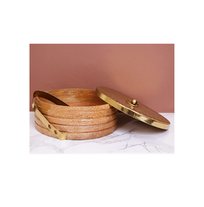 Casserole en bois design antique Design personnalisé Cuisine polyvalente Conception artisanale Idéal pour servir la marmite - Product Image 6