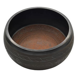 Cuenco de sonido de Canto de aluminio Vintage de calidad impresionante, cuenco Musical de meditación curativa redonda para terapia de Yoga - Product Image 2