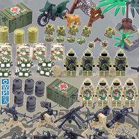 Mini Ensemble de Pistolets et Accessoires Militaires – Pack d'Équipement de Protection EOD pour Figurines, Blocs de Construction pour Jouets en Briques, Cadeau pour Enfants