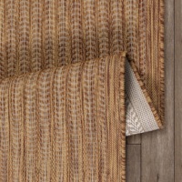Tapis Adiva en polypropylène tissé jacquard, à poils longs, résistant à l'eau et aux UV, lavable, pour l'intérieur et l'extérieur, facile à nettoyer, résistant aux taches