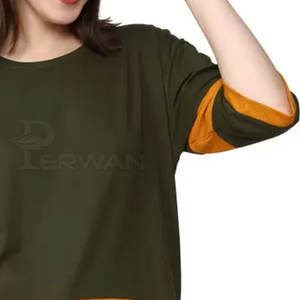 Camisetas de manga corta para mujer Camisetas extragrandes para mujer Camisetas transpirables de algodón y poliéster para mujer - Product Image 6