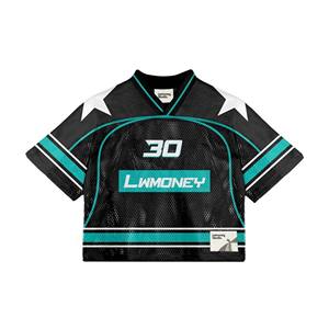 Conjunto de camisetas de fútbol americano Entrenamiento de secado rápido Camisetas de fútbol americano Camiseta deportiva de malla ligera - Product Image 6