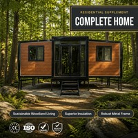 Maison conteneur pliable préfabriquée de luxe pour l'Europe, résidentielle, sur mesure, 1 chambre, type Granny Flat