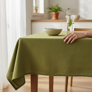 Premium 100% Cotton Luxury <b>Tablecloth</b> 140x180cm Soft Texture Durable Fabric Eco-Friendly Washable Elegant Dining Decoration - Product Image 2