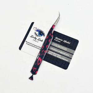 ขนตาปลอม45องศาพิมพ์ลายหัวใจคีมคีบกระดาษเคลือบผิวแข็งแรงทนทานออกแบบโลโก้ได้ตามที่ต้องการ - Product Image 1