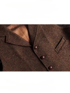 Men Autumn Winter American Retro Tweed Workwear Vest Jackets Trendy Brand Versatile Personalized Handsome Loose Woolen <b>Waistcoat</b> - Product Image 4