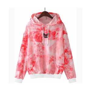 Sweat-shirt à capuche pour hommes et femmes, pull-over en polaire Tie Dye, vente en gros, nouvelle collection hiver Offre Spéciale - Product Image 2